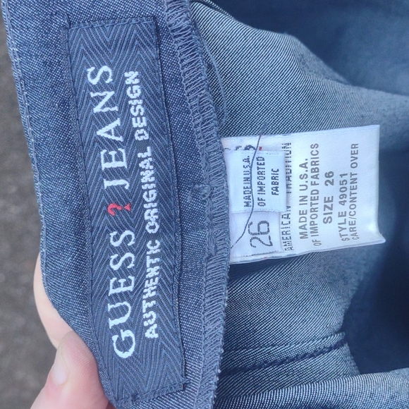 🏵️ Guess Vintage Y2K Split Hem Flare Jeans - Picture 9 of 10